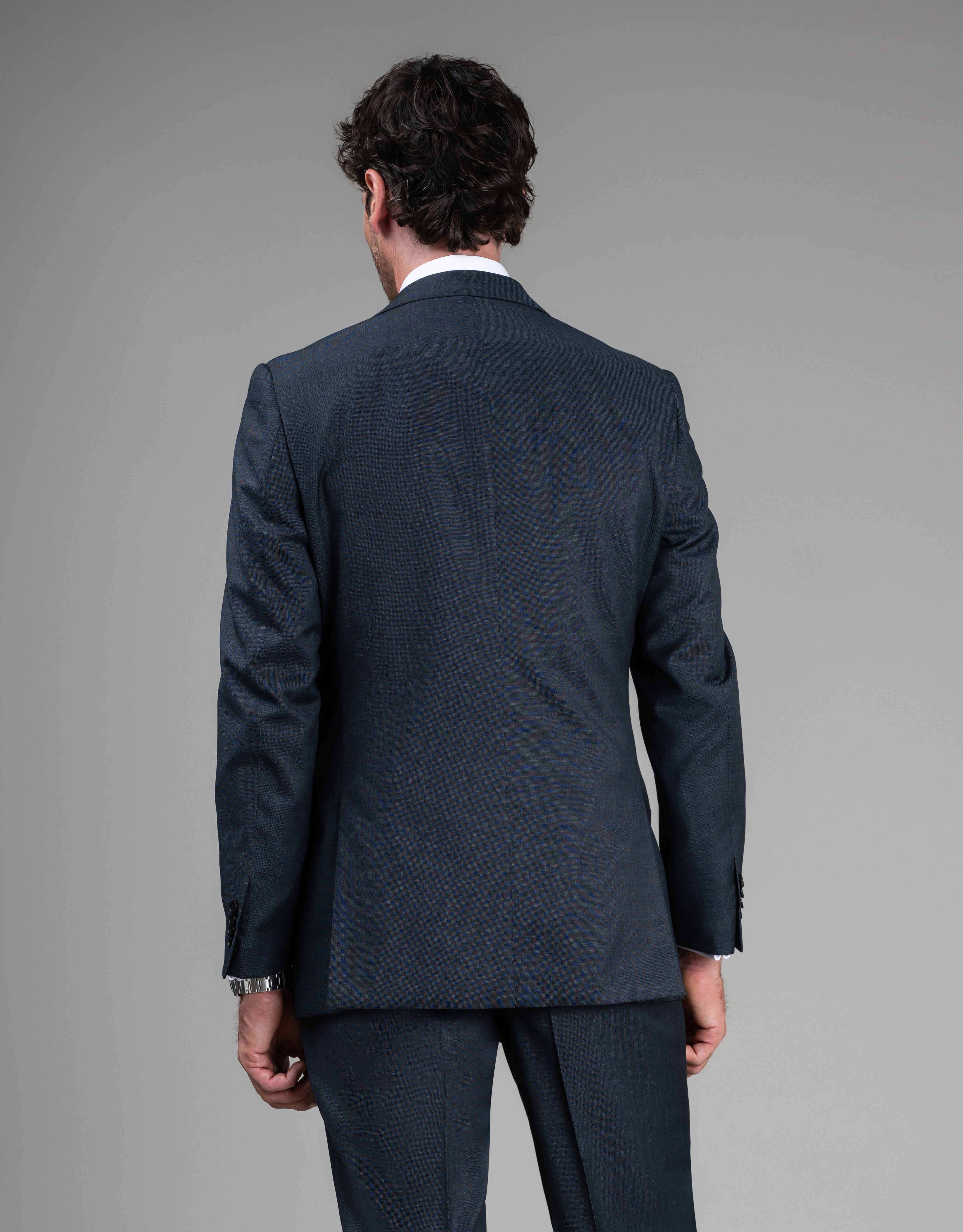 Cooper Steel Blue Nailhead Suit Jacket