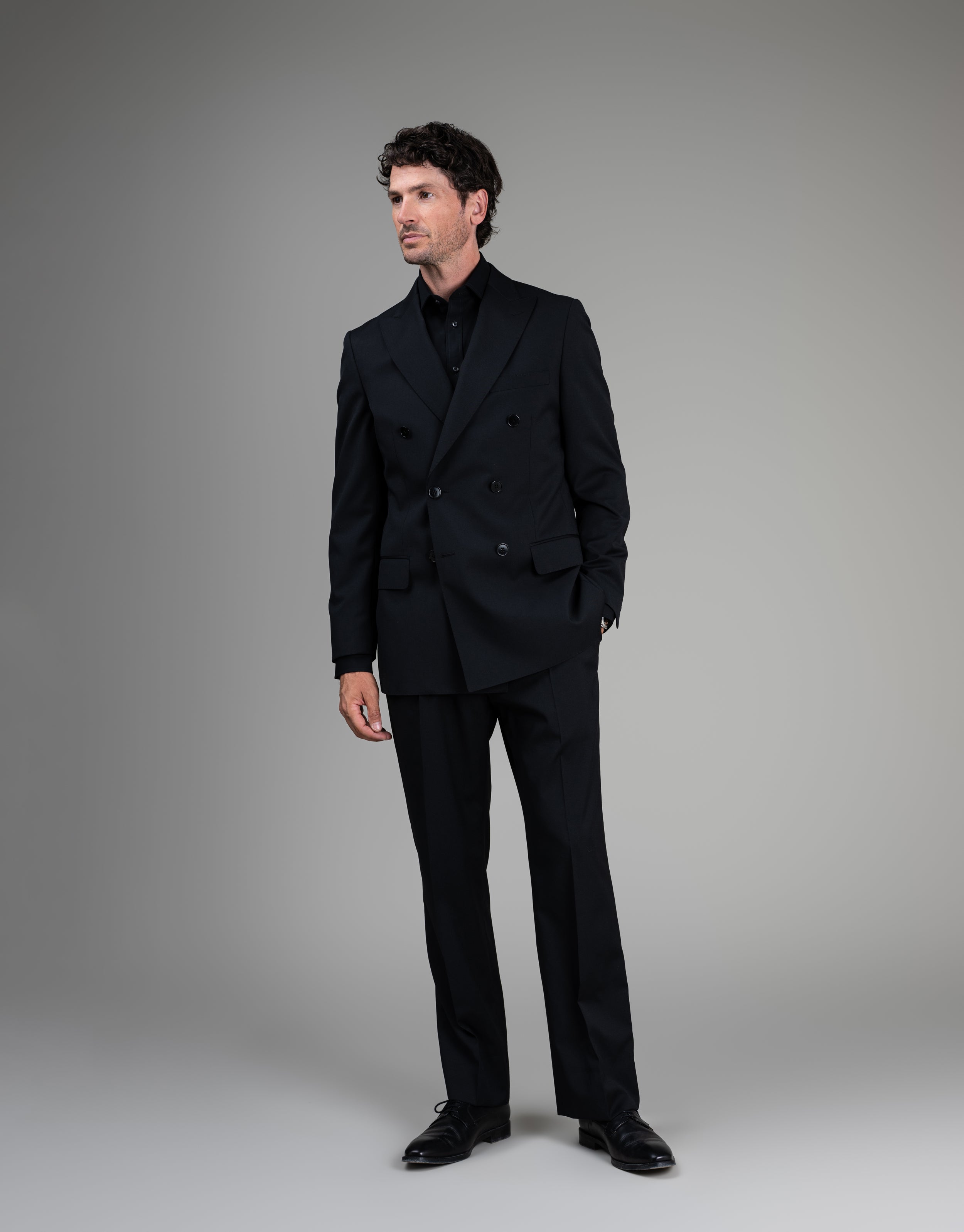 Hire London Black Plain Poplin Shirt