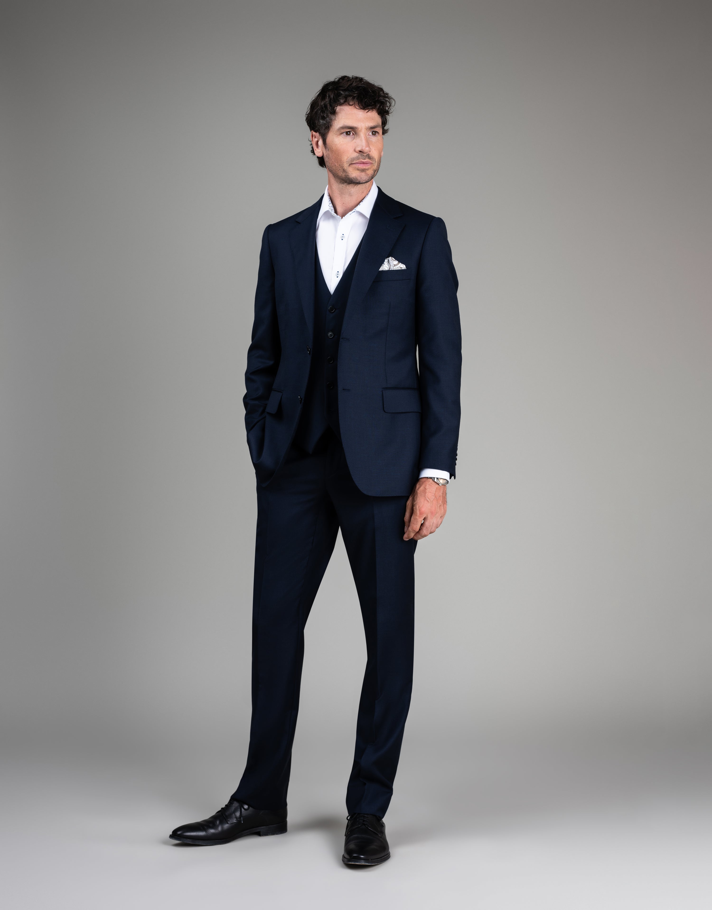 Churchill Navy Waistcoat