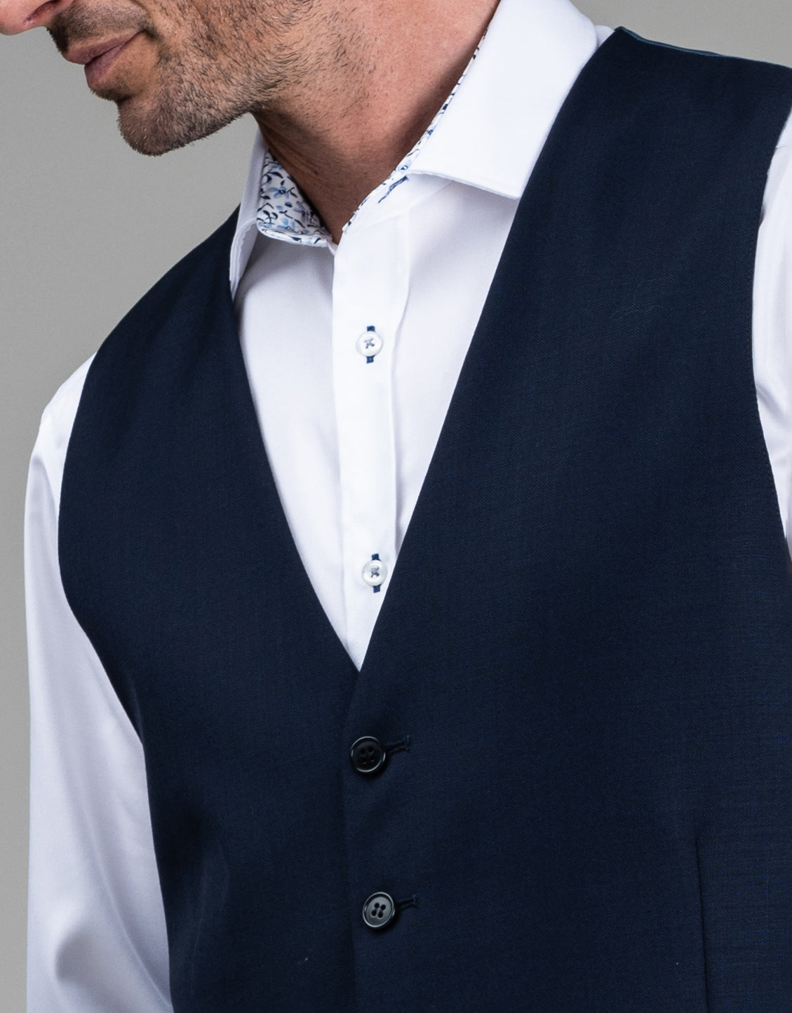 Churchill Navy Waistcoat