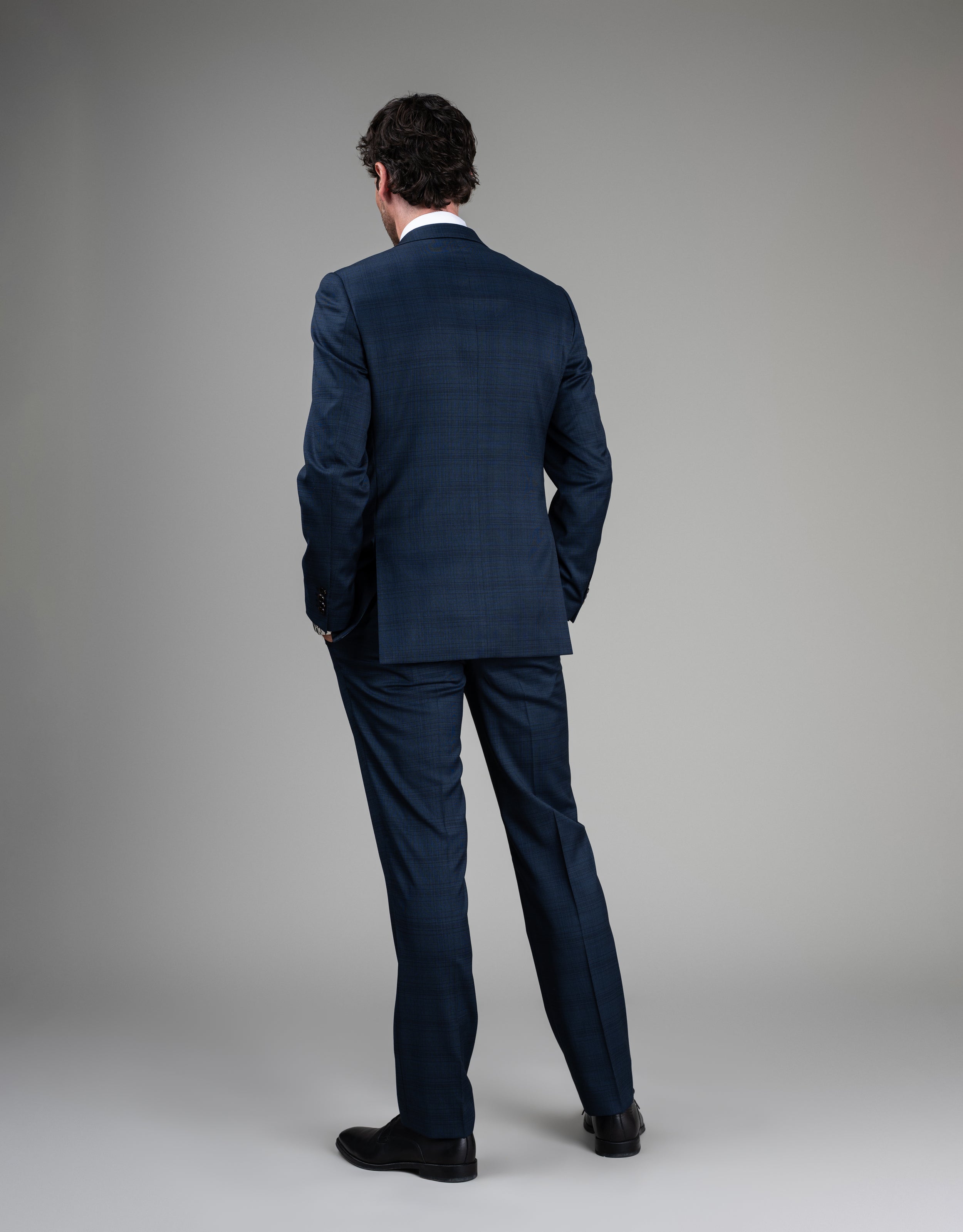Cooper blue check suit