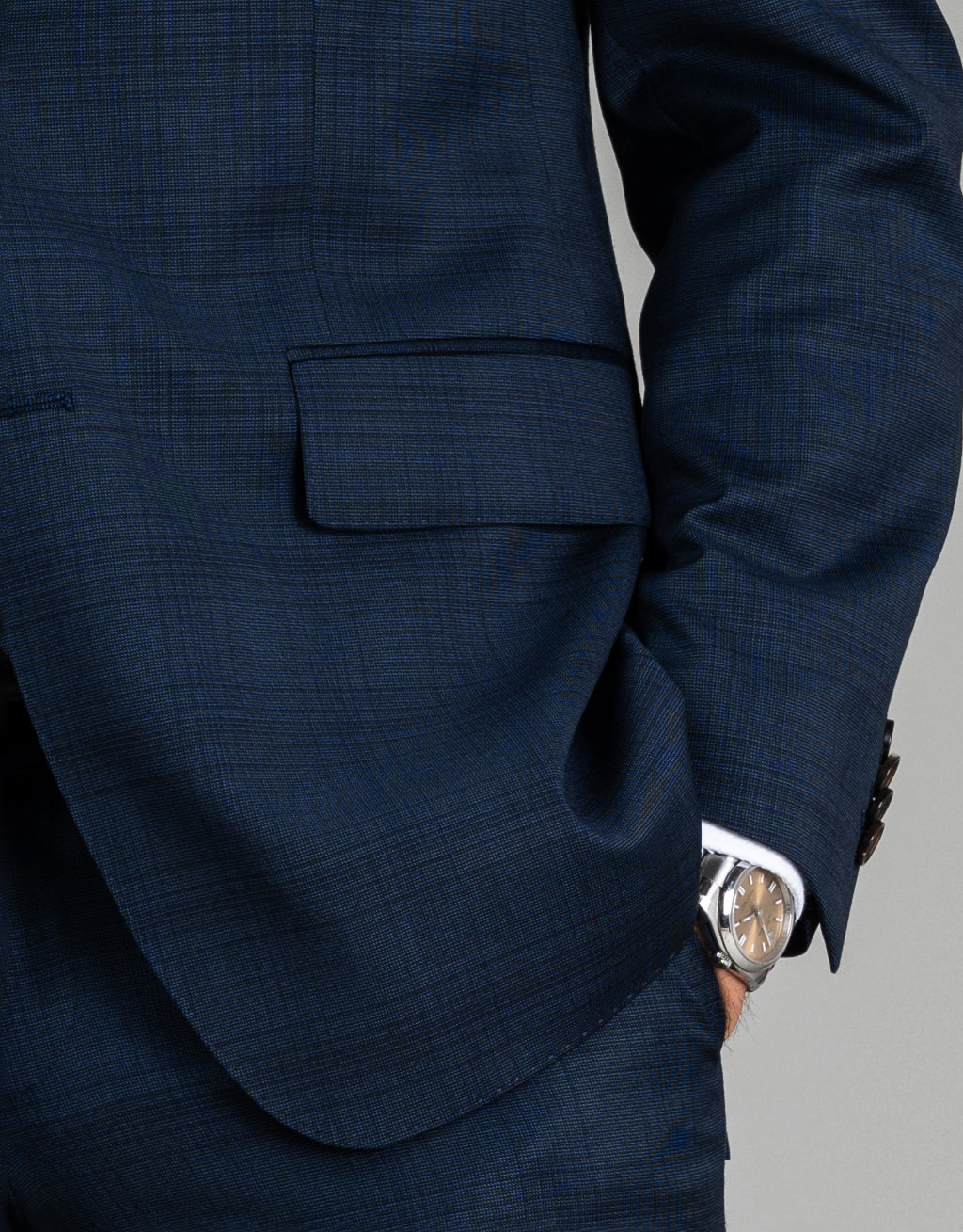 Cooper blue check suit