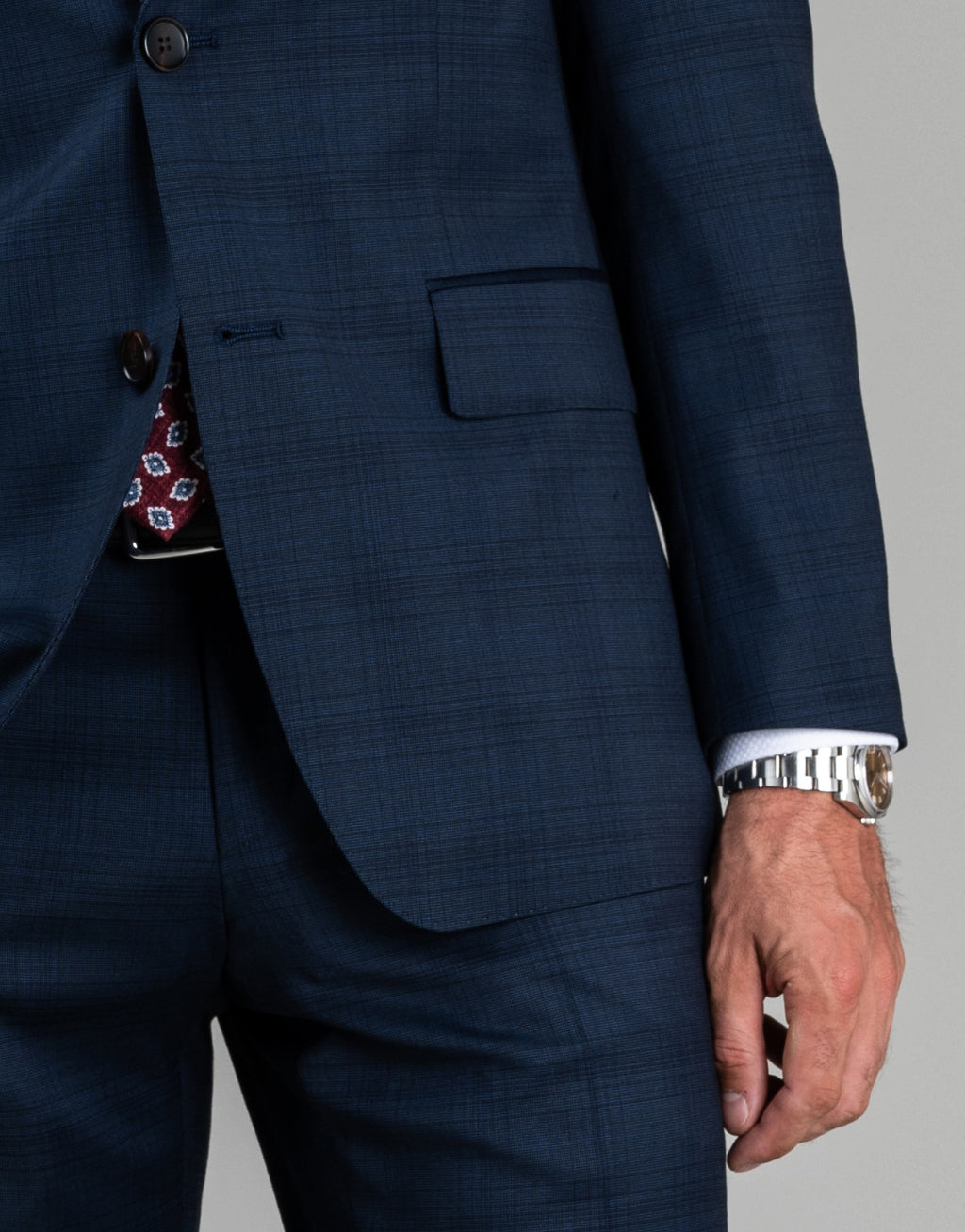 Cooper blue check suit