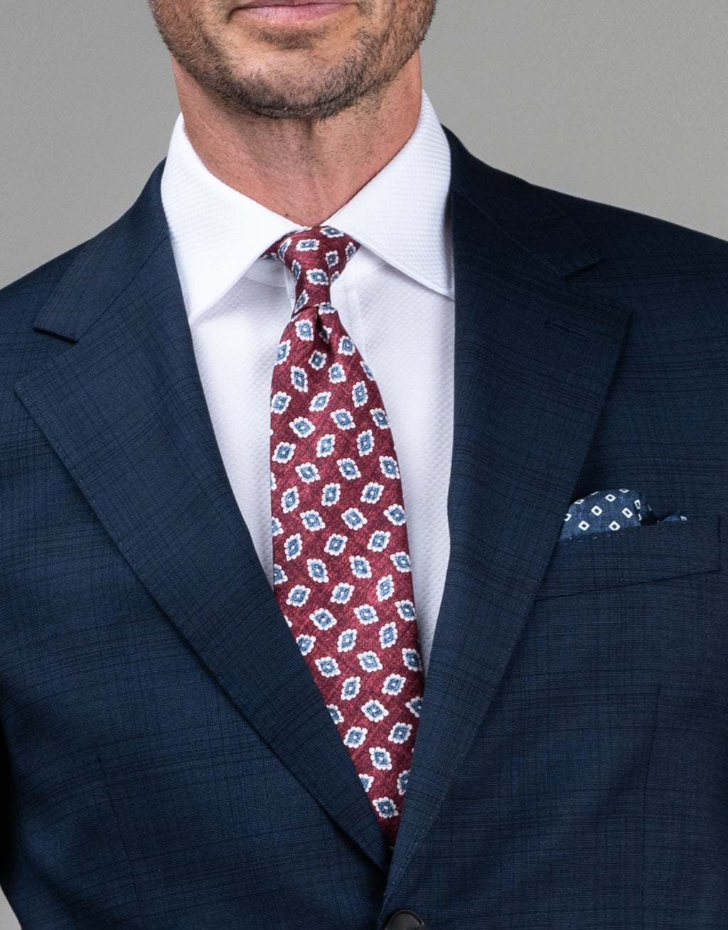 Cooper Blue Check Suit Jacket