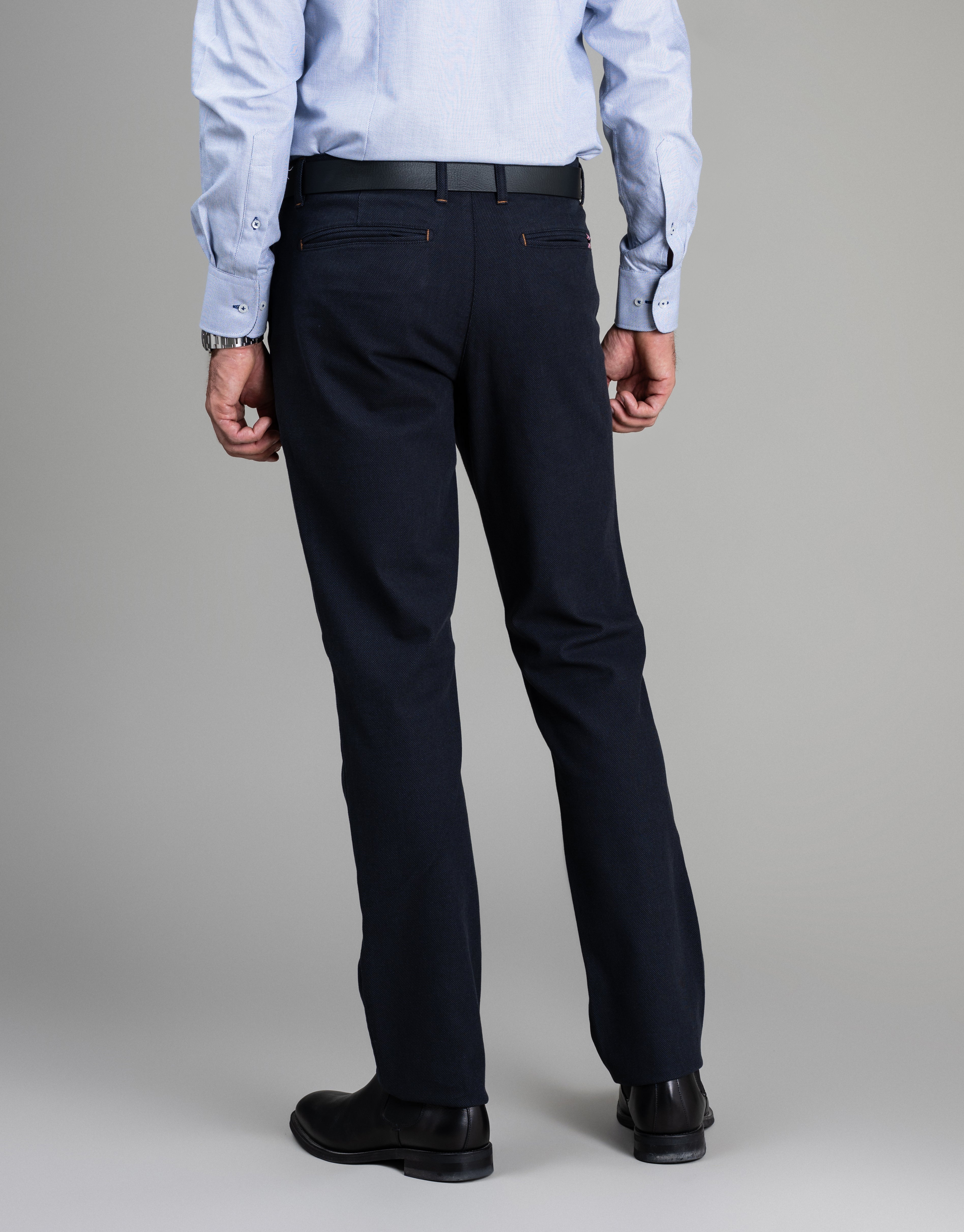 Tyler Navy Birdseye Chinos