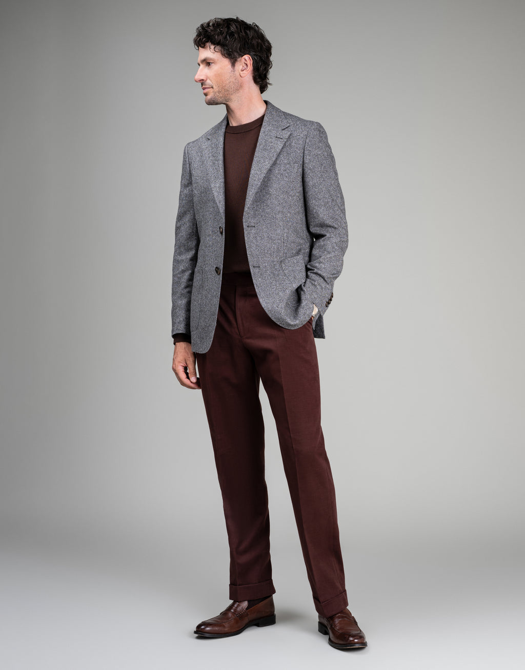Malta Taupe Brown Marle Blazer