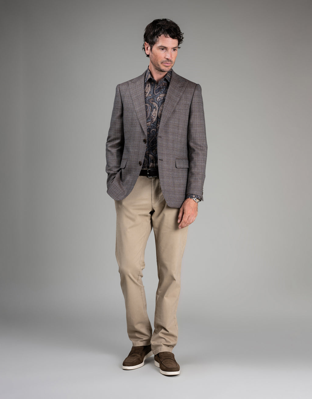 Lyon Brown Textured Blazer