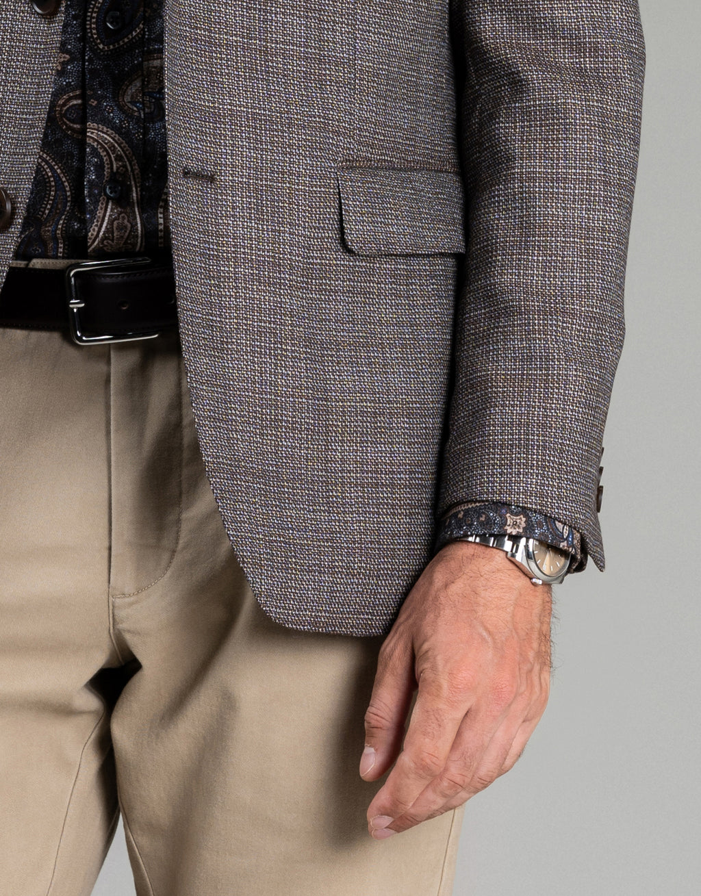 Lyon Brown Textured Blazer