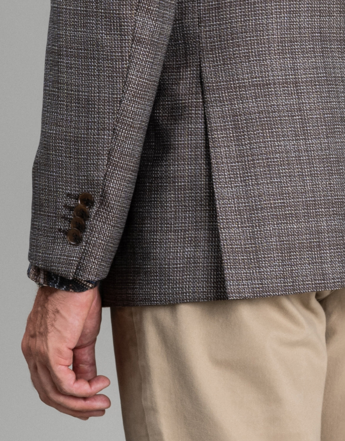 Lyon Brown Textured Blazer