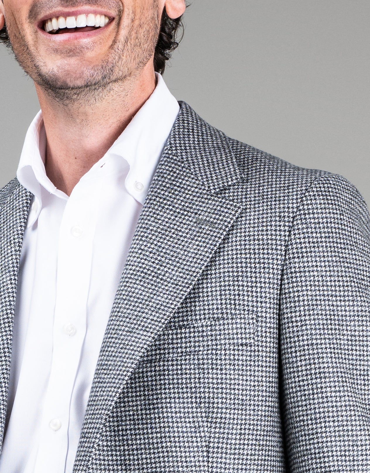 Malta Black & White Houndstooth Blazer