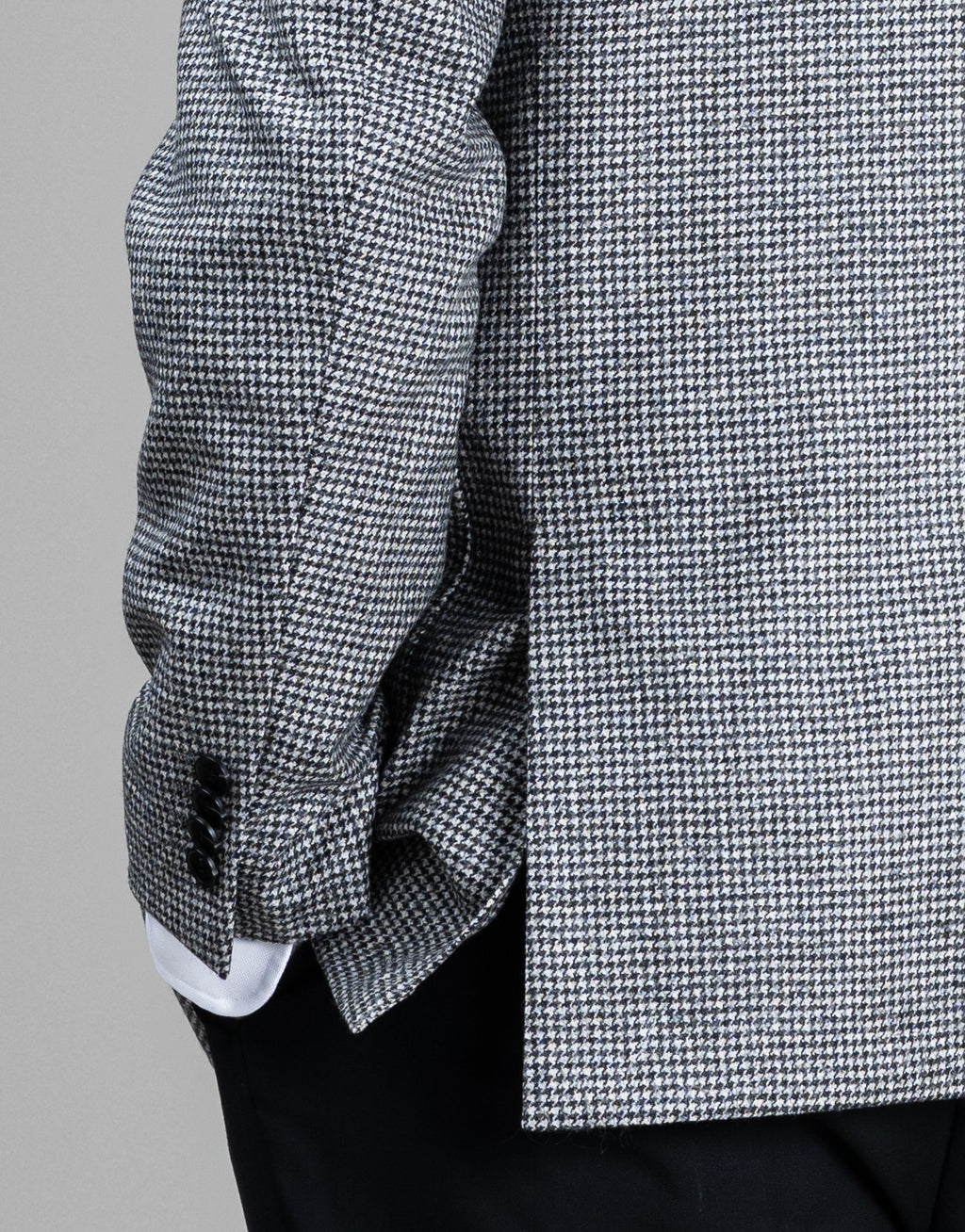 Malta Black & White Houndstooth Blazer