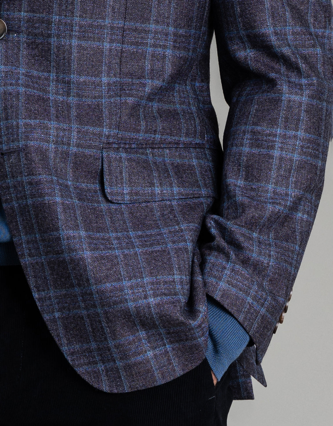 Cooper Purple & Blue Check Blazer