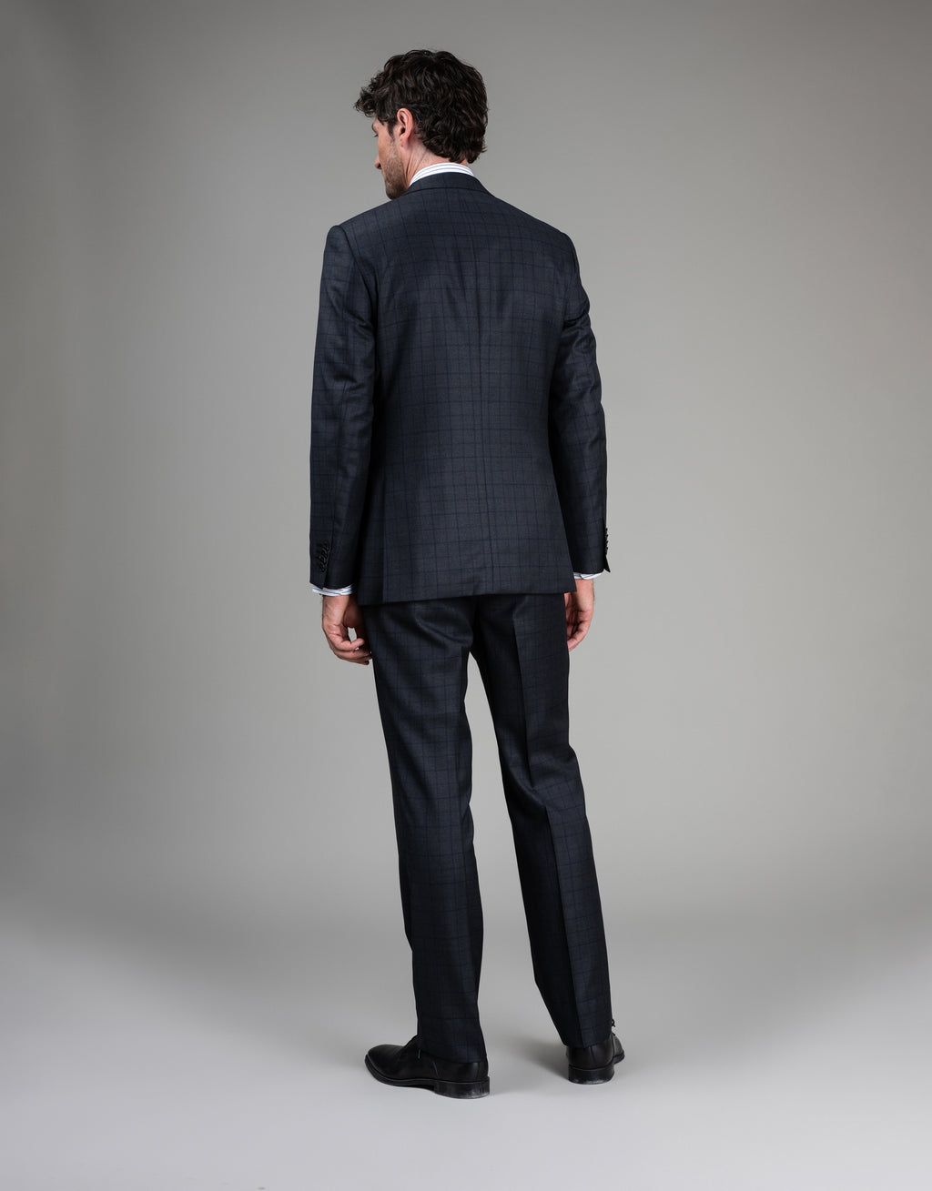 Cooper Charcoal & Blue Check Suit