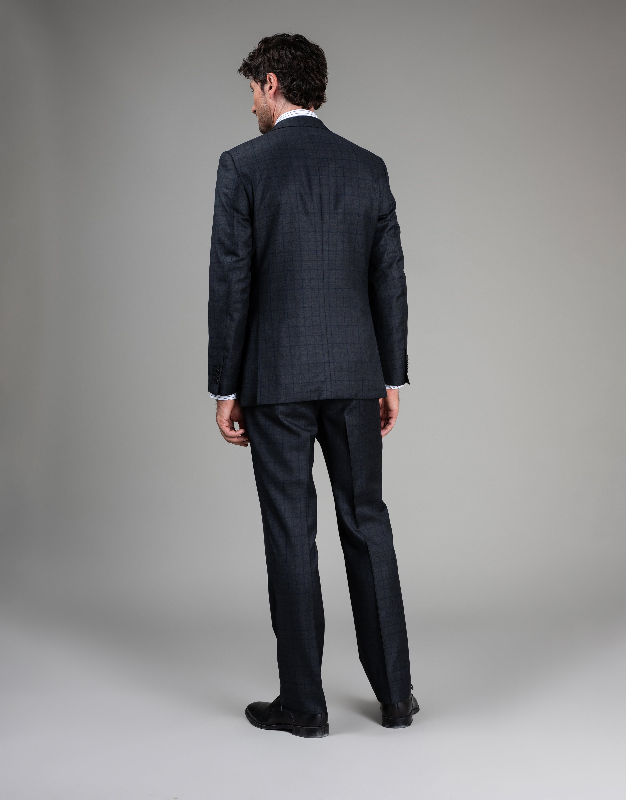 Cooper Charcoal & Blue Check Suit