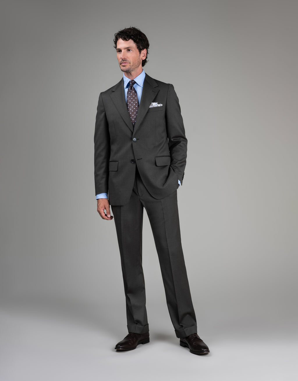 Cyprus Olive Green Twill Suit Jacket
