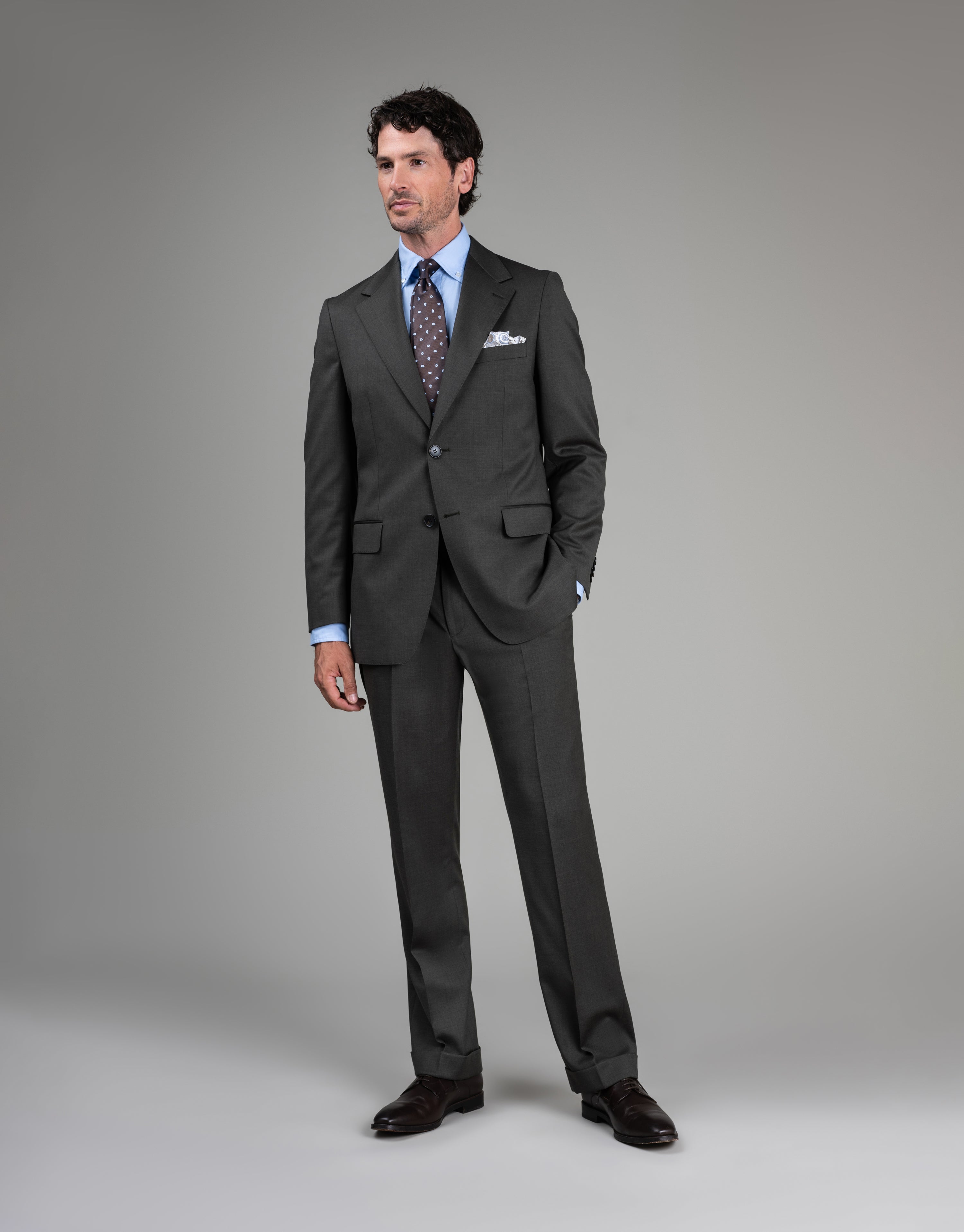 Cyprus Olive Green Twill Suit Jacket