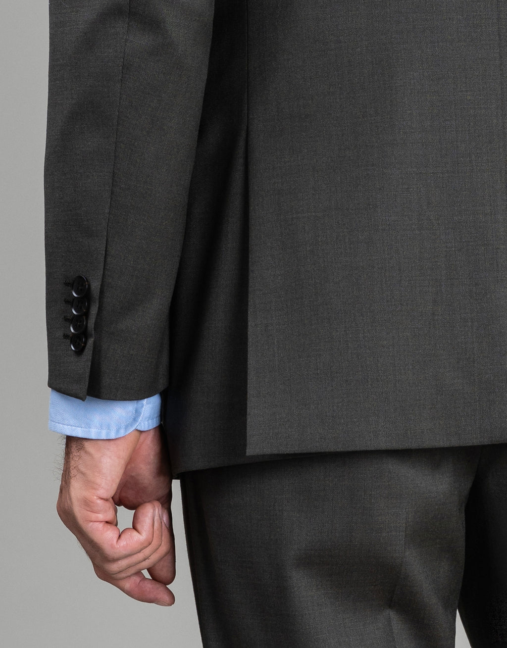 Cyprus Olive Green Twill Suit
