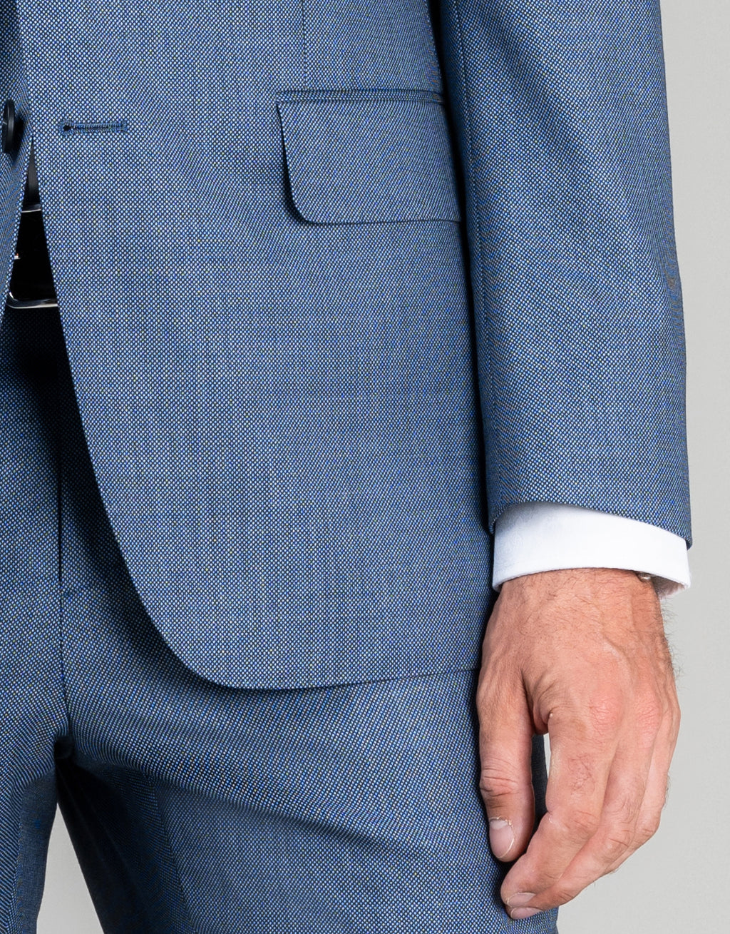 Cooper Slate Blue Birdseye Suit