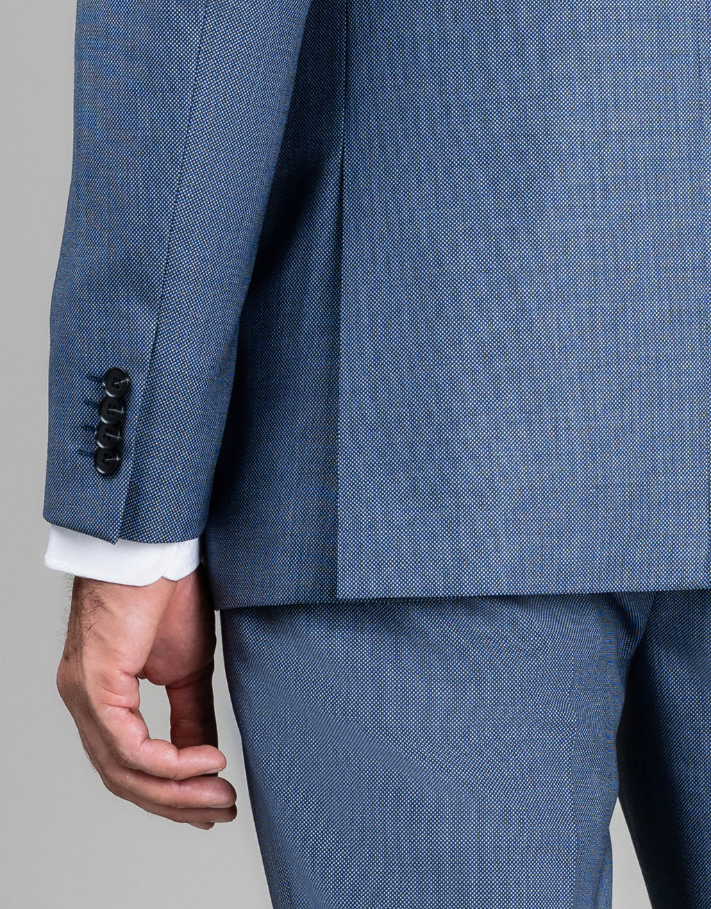 Cooper Slate Blue Birdseye Suit