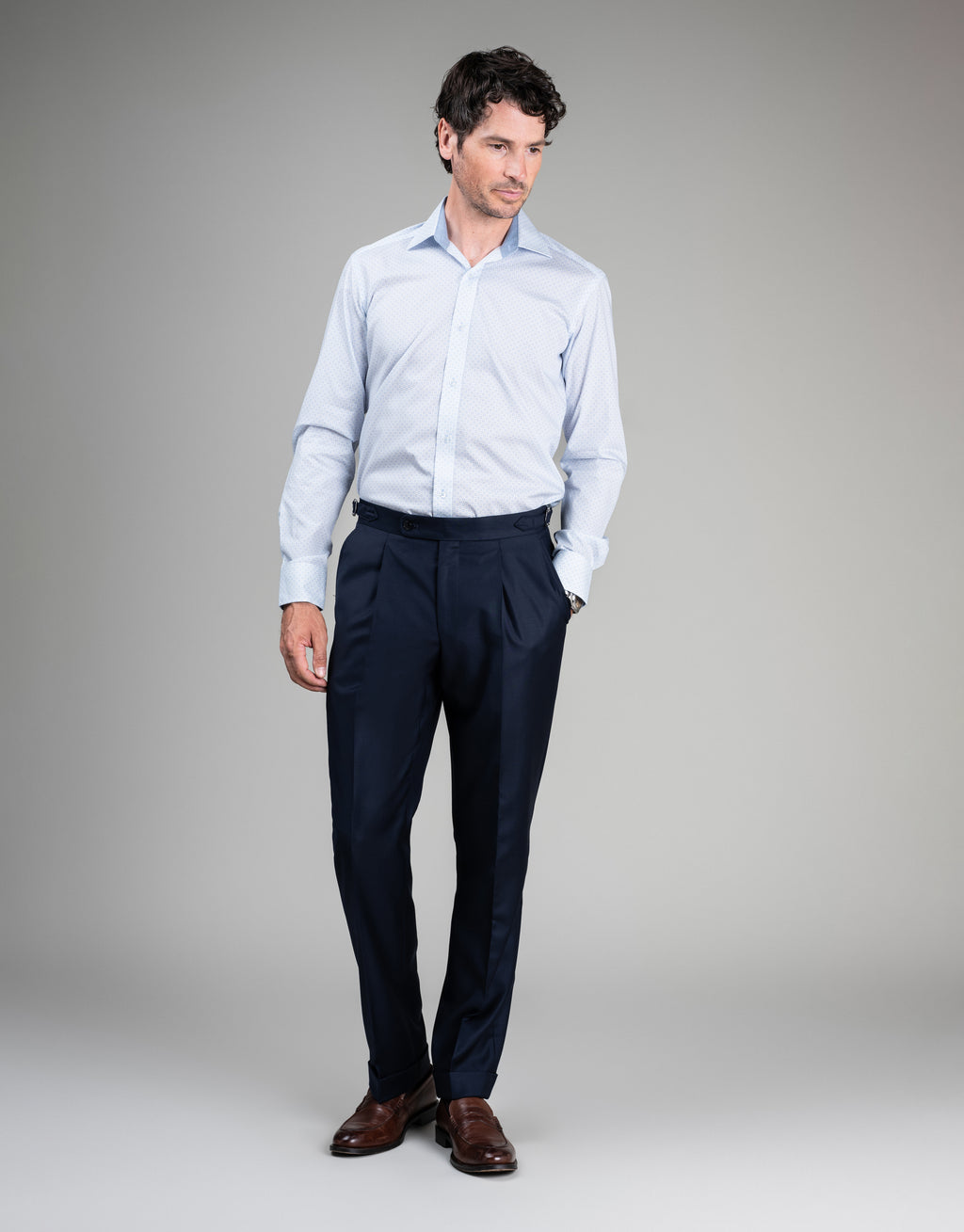 Evans Navy Twill Trouser