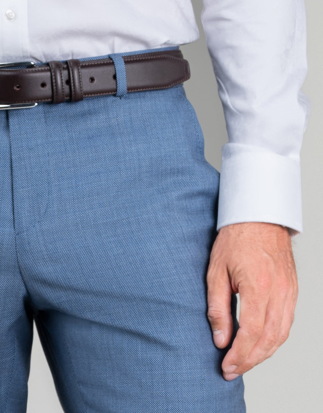 Cooper Slate Blue Birdseye Suit