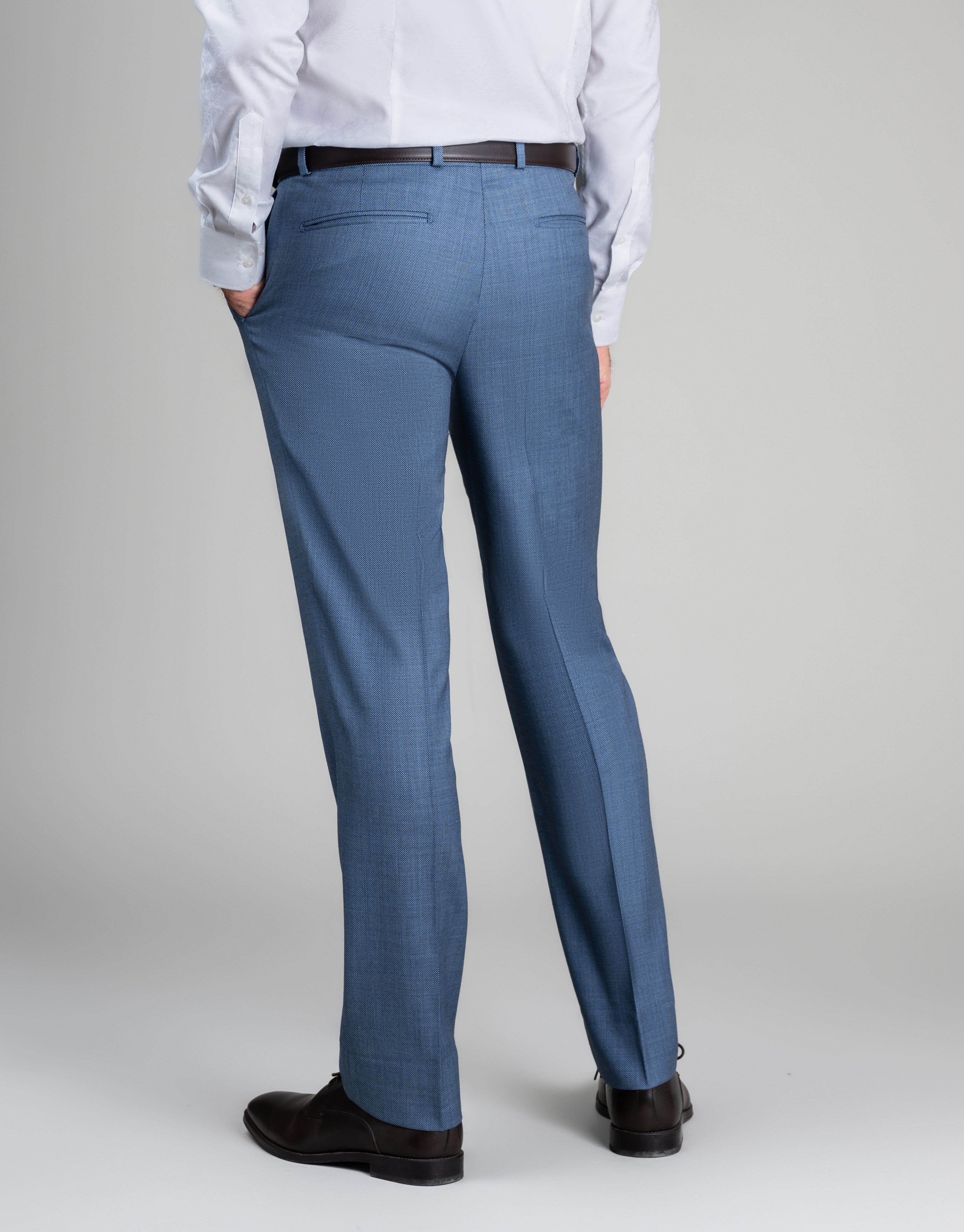 Cooper Slate Blue Birdseye Suit