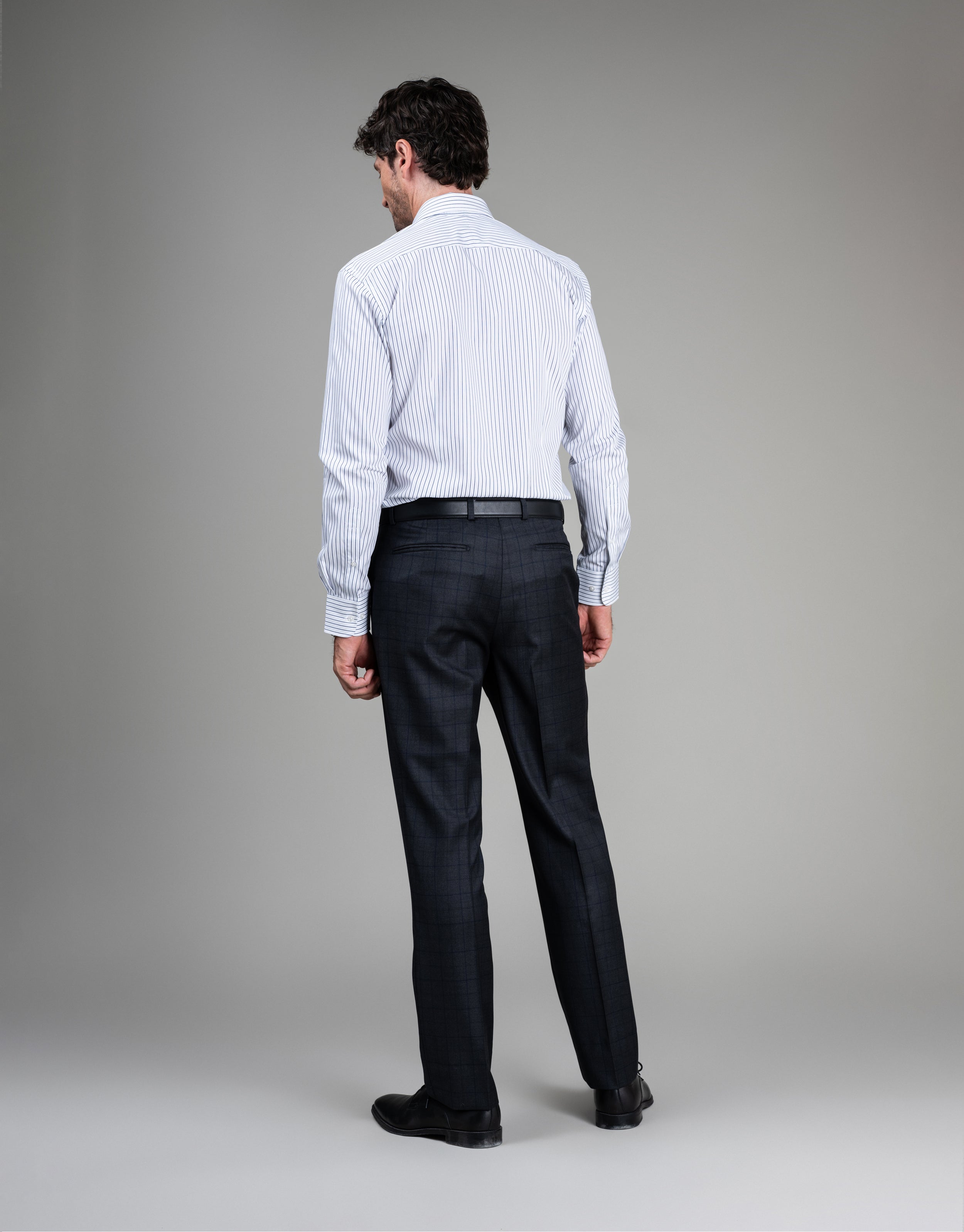 Cooper Charcoal & Blue Check Suit