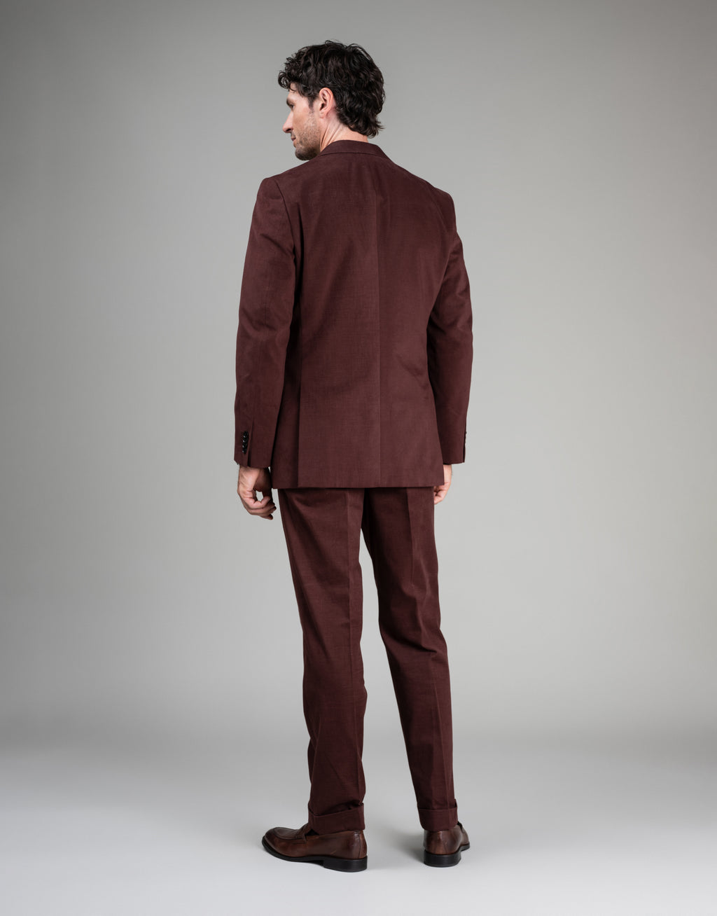 Cyprus Maroon Cotton-Cashmere Suit