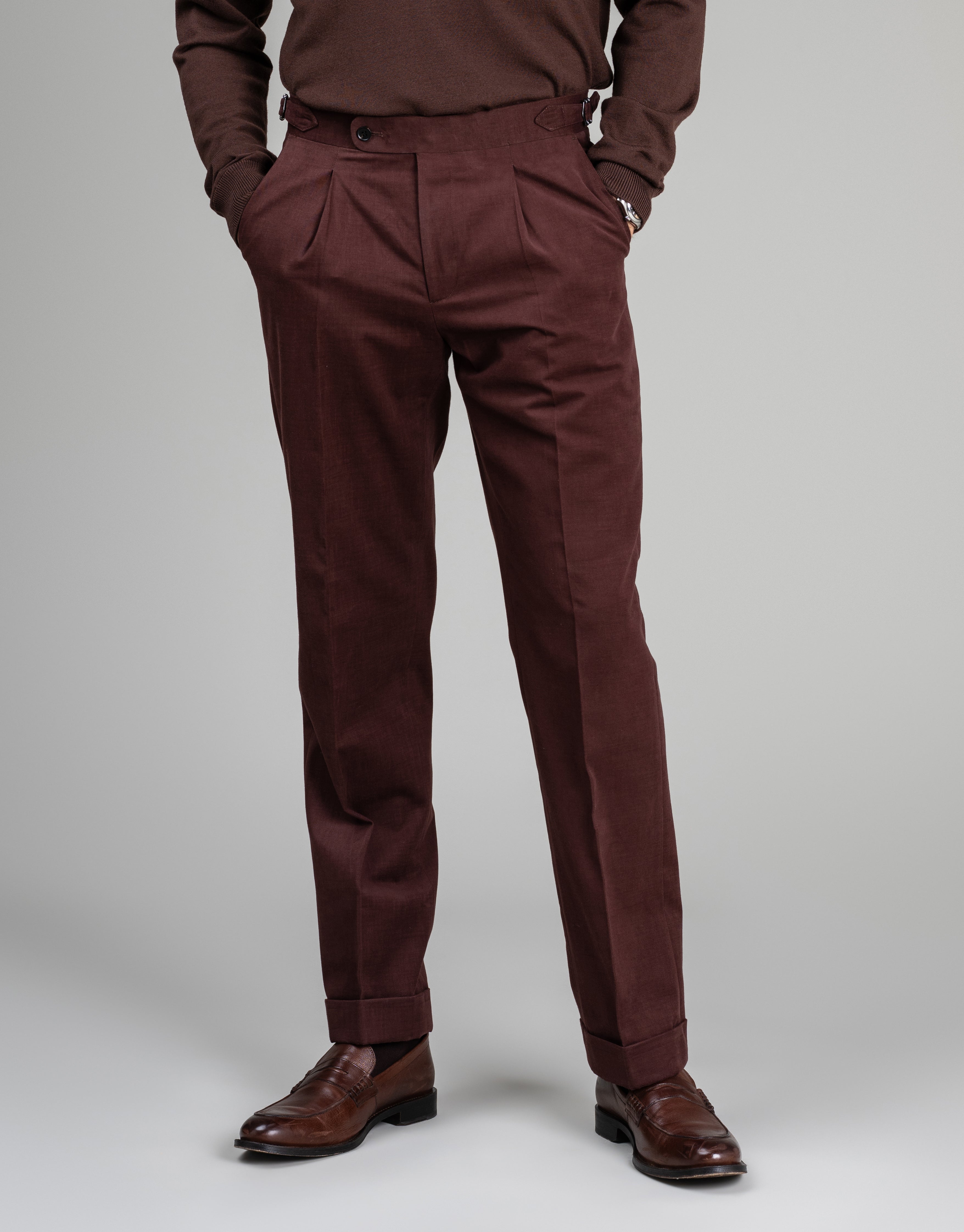 Cyprus Maroon Cotton-Cashmere Suit