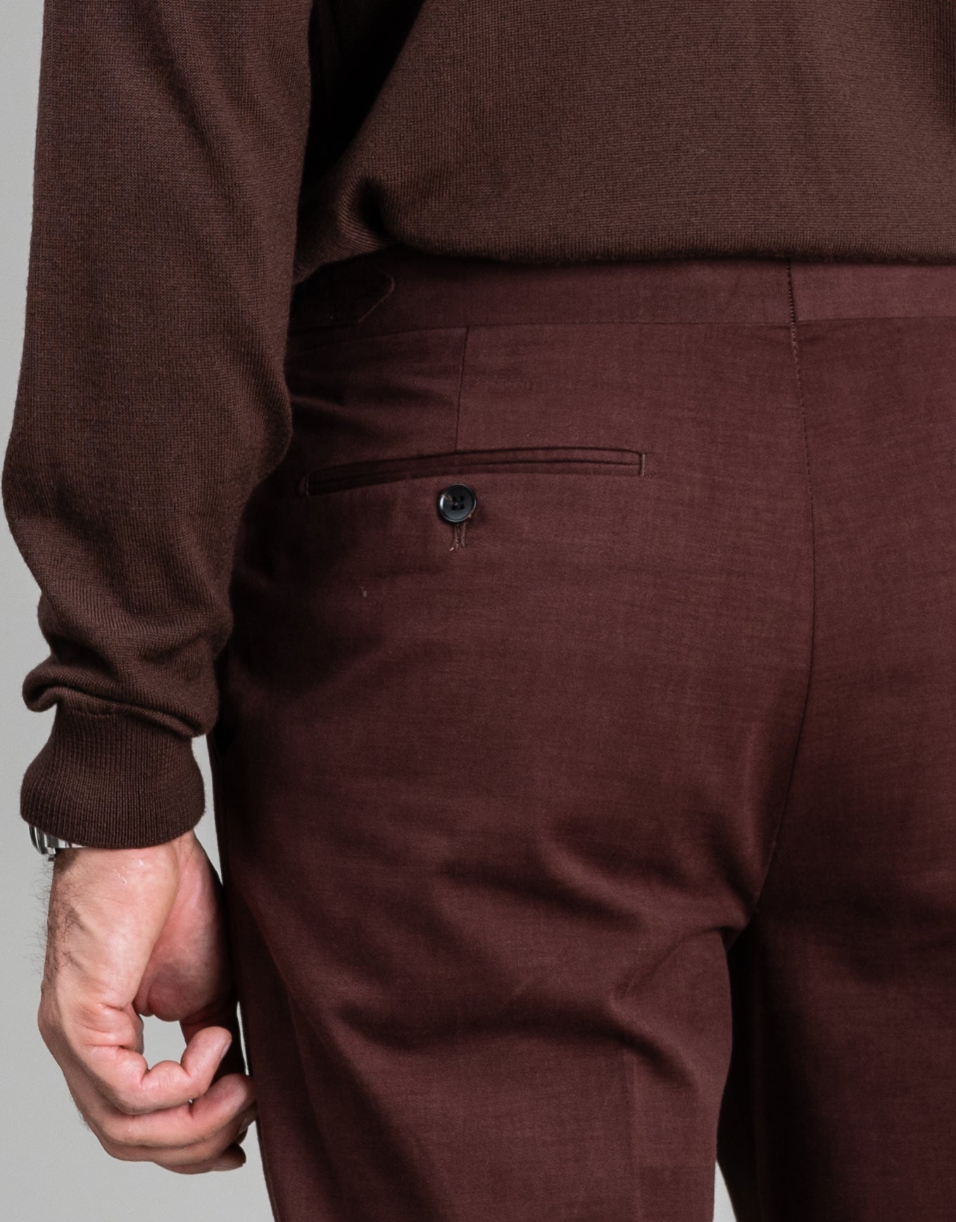 Cyprus Maroon Cotton-Cashmere Suit