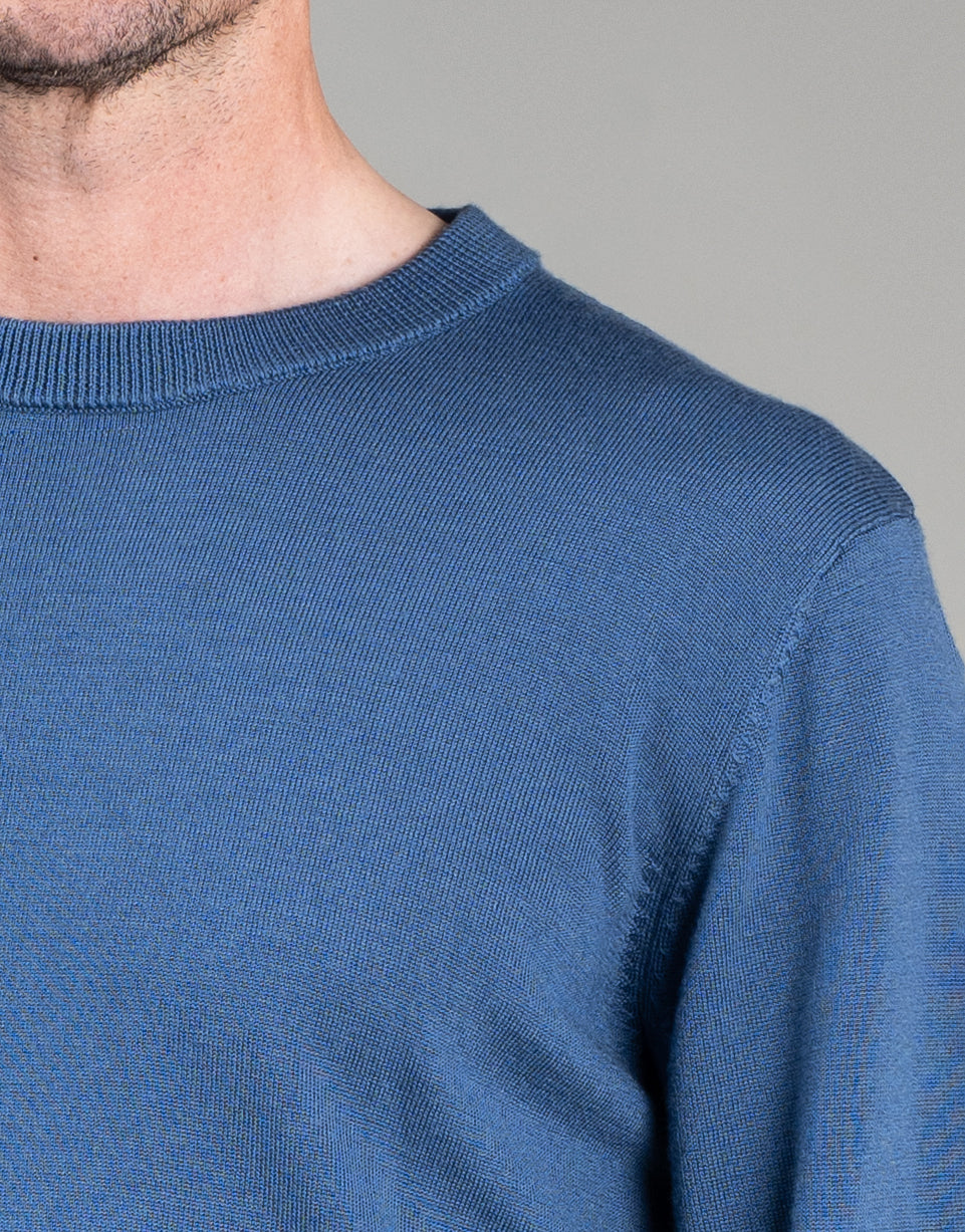 Naseby Vintage Blue Crew Neck Jersey