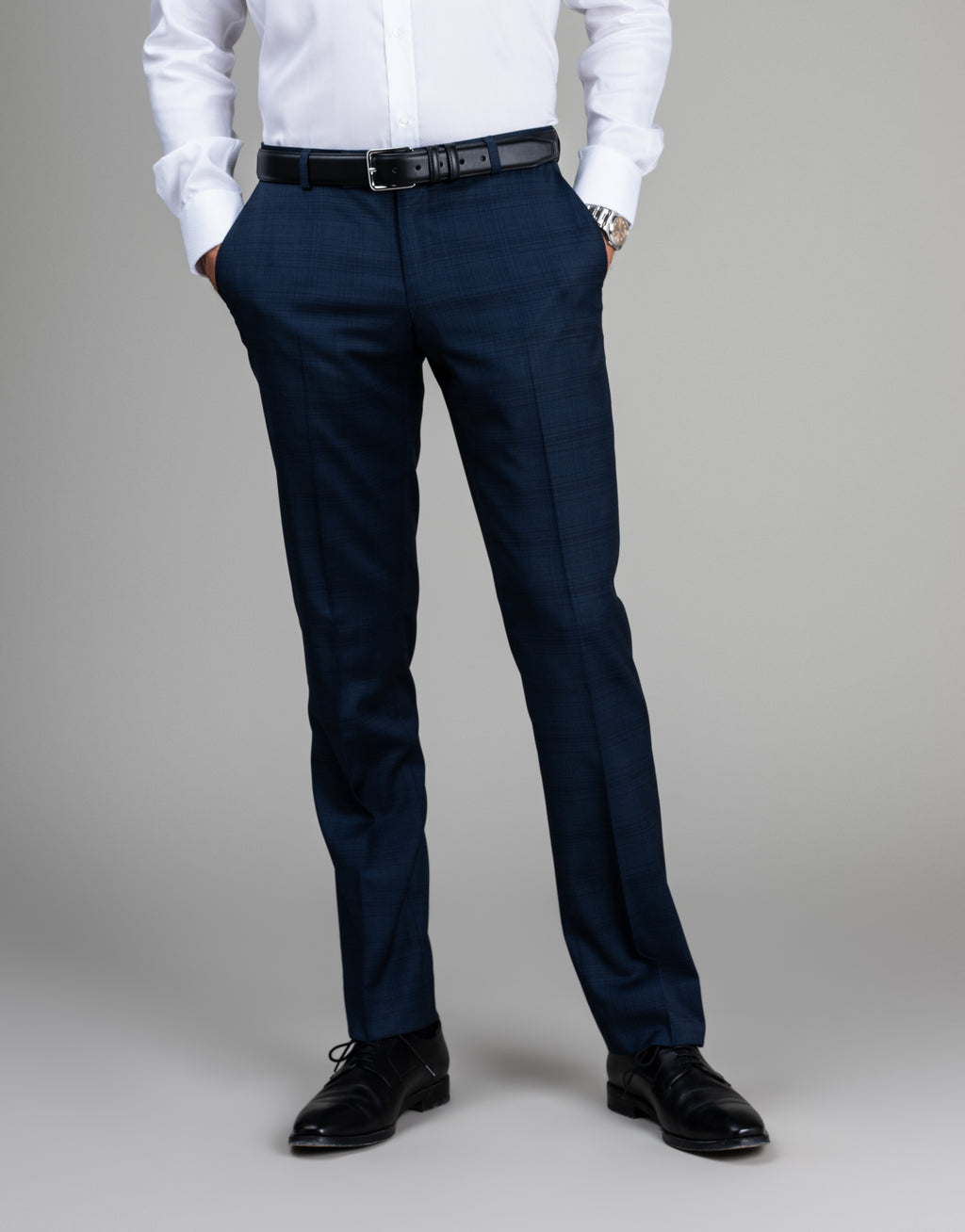 Cooper blue check suit