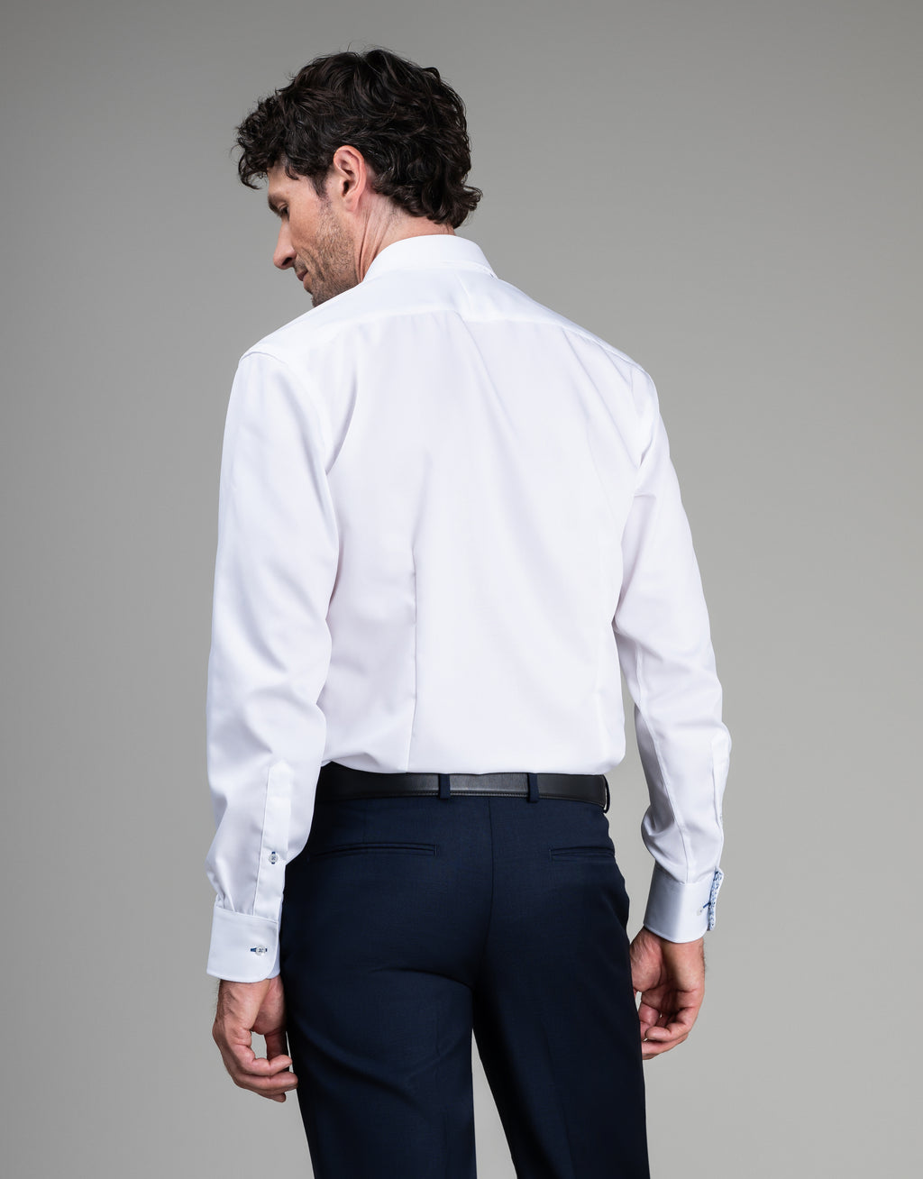 Barbican White Fine Twill Shirt