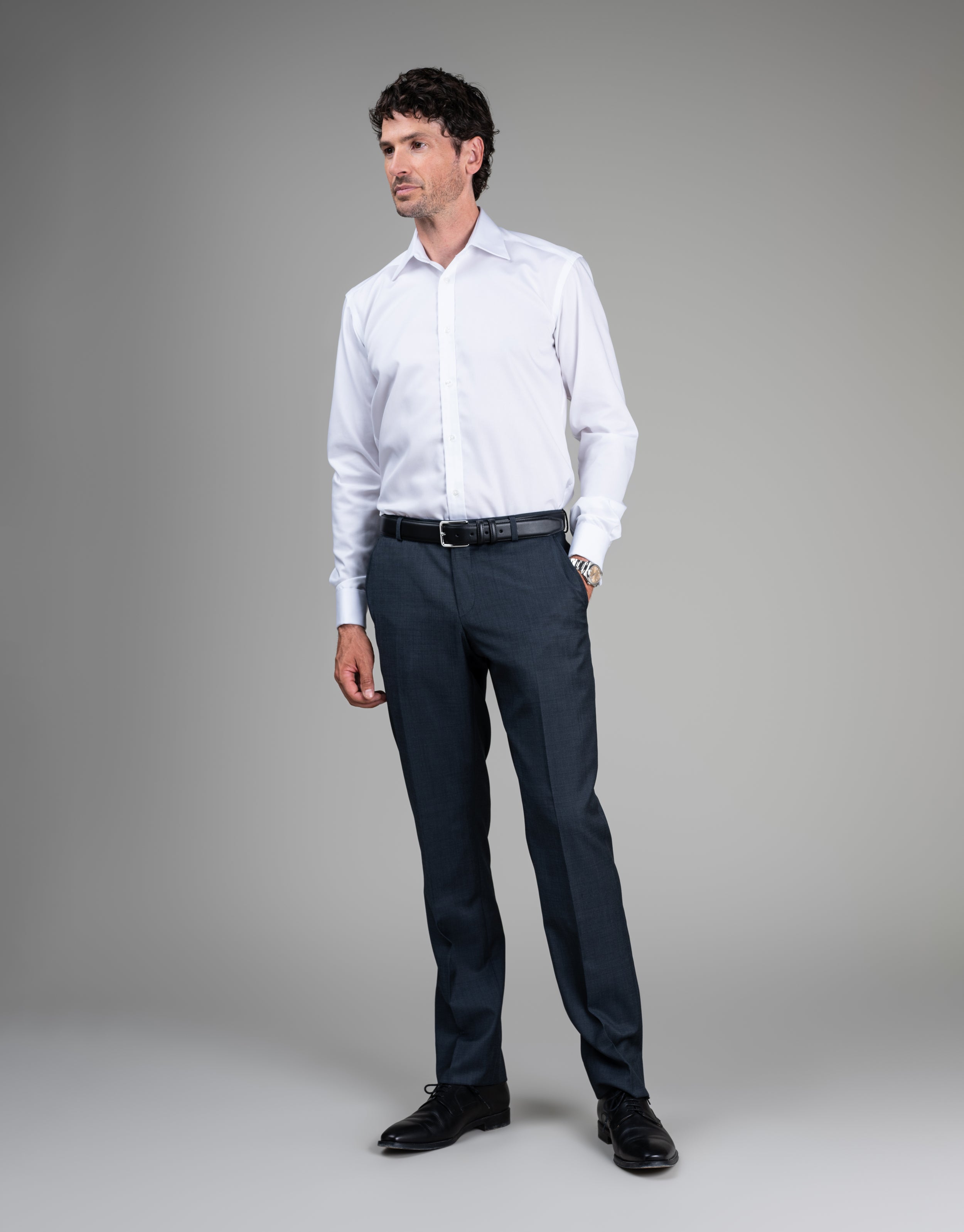 Cooper Steel Blue Nailhead Suit