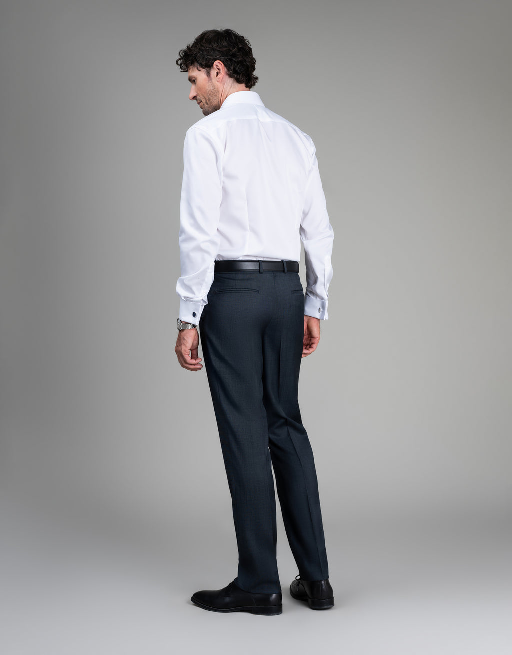 Cooper Steel Blue Nailhead Suit