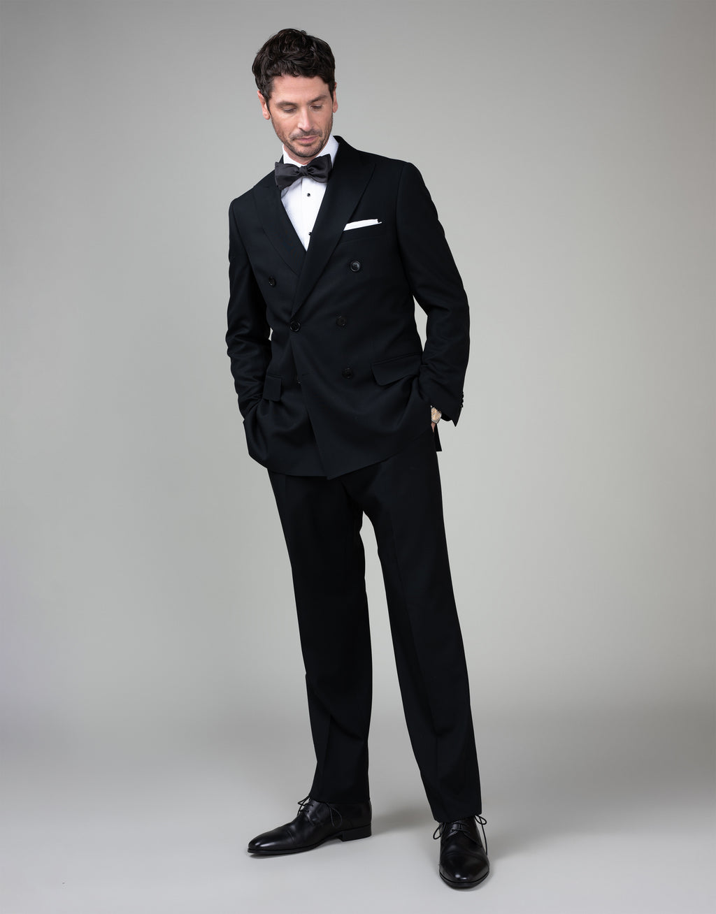 Vesper White Geo Jacquard Tuxedo Shirt