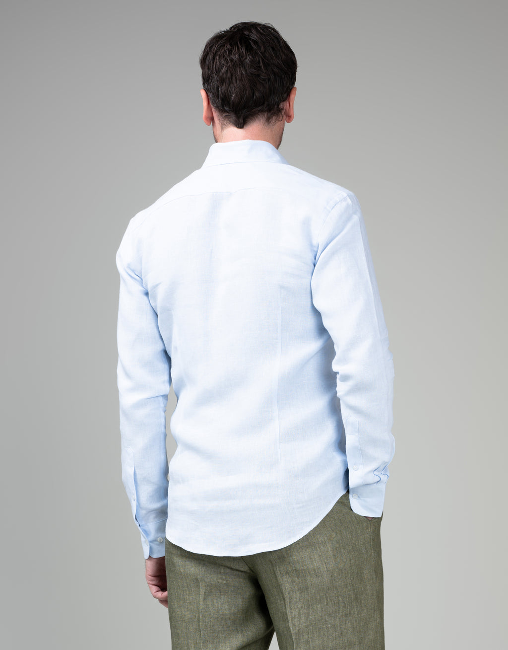 Ohope Light Blue Belgian Linen Shirt
