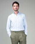 Ohope Light Blue Belgian Linen Shirt