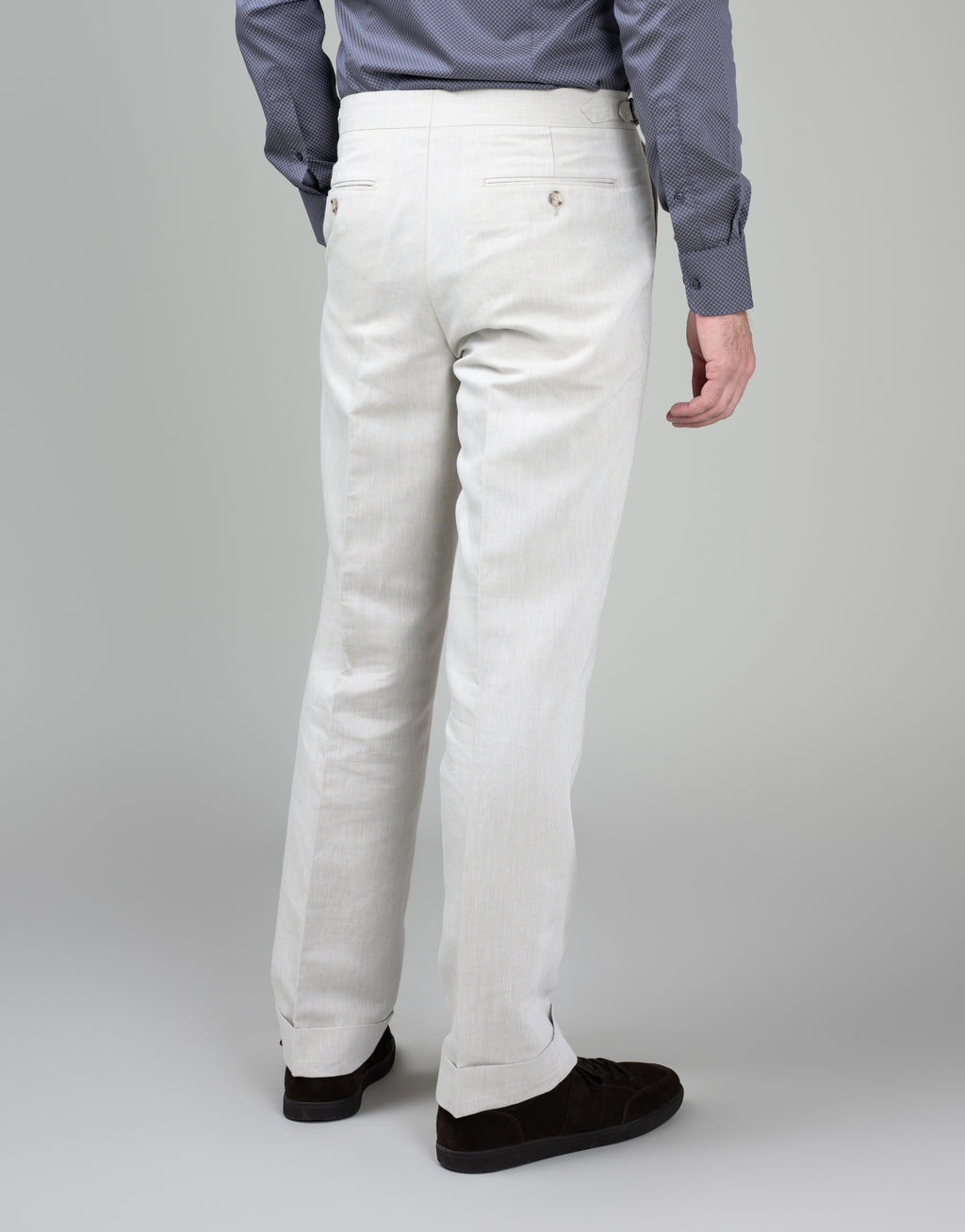 Crete Beige Linen-Cotton Trouser