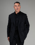 Hire Brando Black Double Breasted Suit Jacket