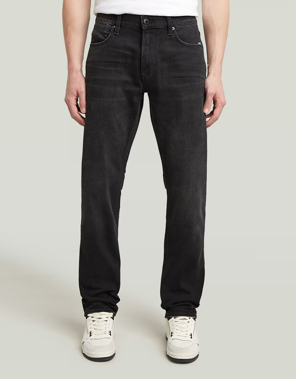 G-Star Mosa Straight Worn In Black Moon Jeans
