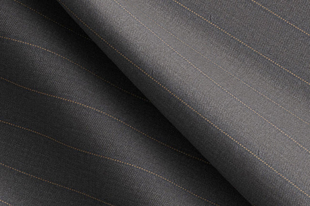 Made To Measure Grey/Sand Pin Dot Fancy Stripe Trouser