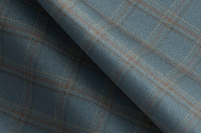 Made To Measure Sea Green with Brown and Tan check Jacket