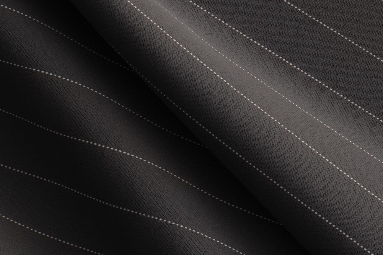 Made to Measure Black Pinstripe Trouser