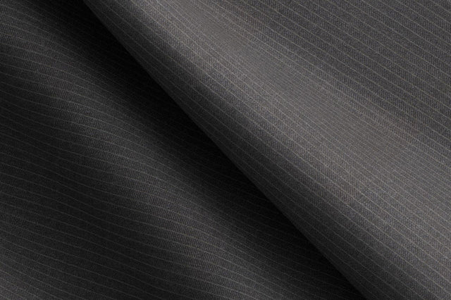 Made To Measure Mid Grey Narrow Lace Line Stripe Trouser