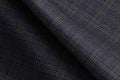 Made To Measure Dark Blue with Grey and Brown Prince-of-Wales Check Flannel Jacket