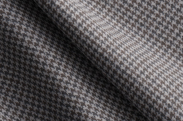 Made to Measure Grey & Brown Houndstooth Blazer (customized RMB97CEACP-247778)