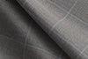Made To Measure Black and White Prince of Wales Plaid/Blue Windowpane 2 Piece Suit