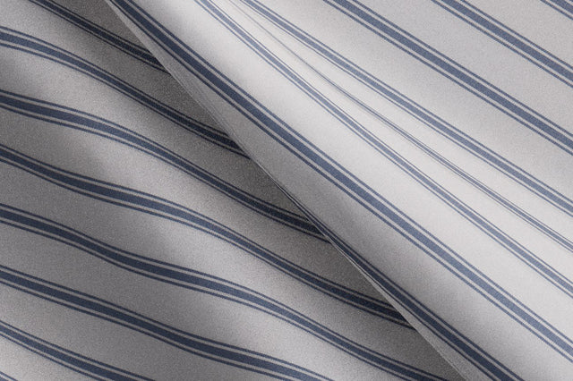 Made To Measure White with Dark Blue Stripe Shirt