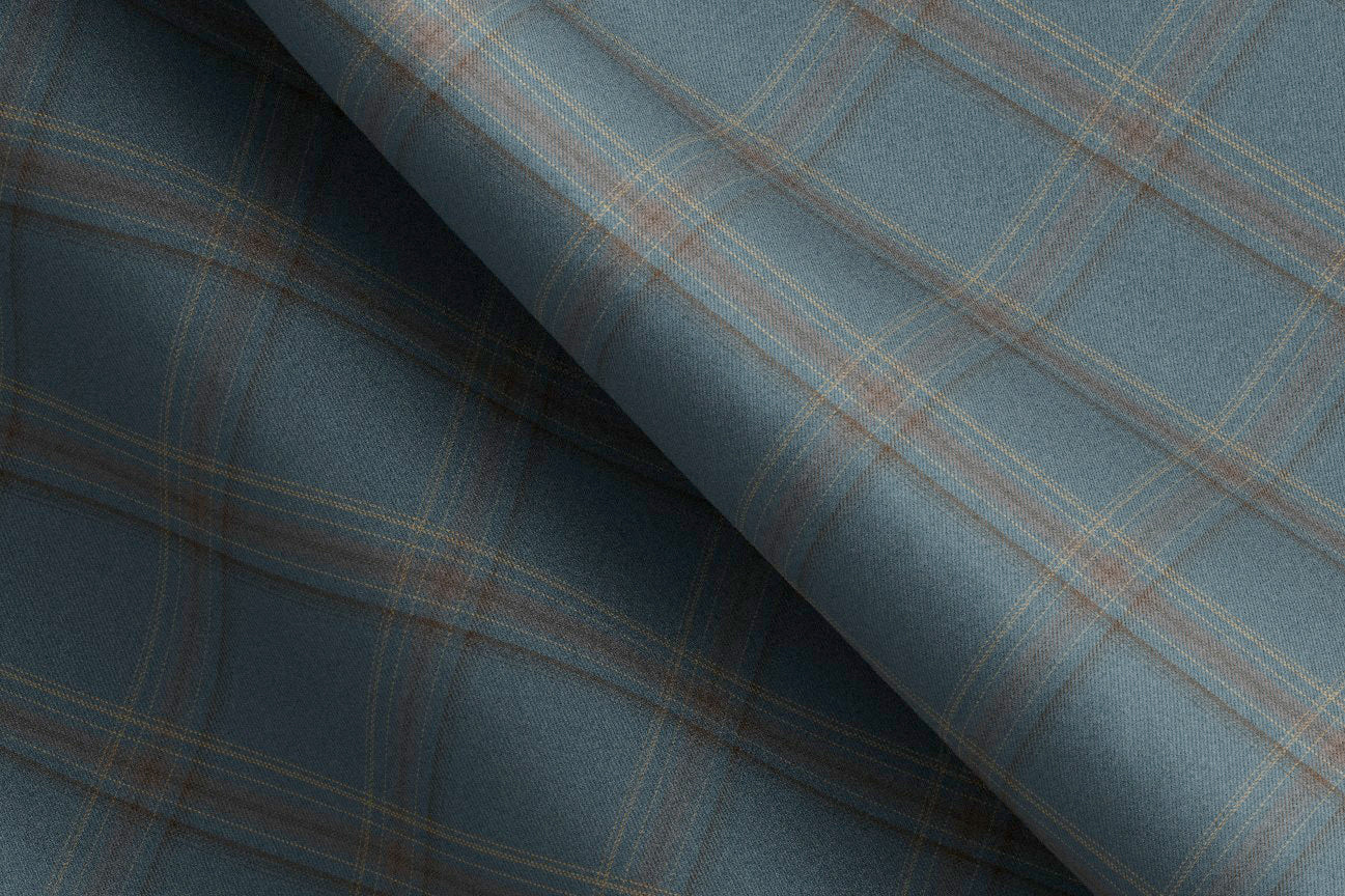 Made To Measure Sea Green with Brown and Tan check Jacket